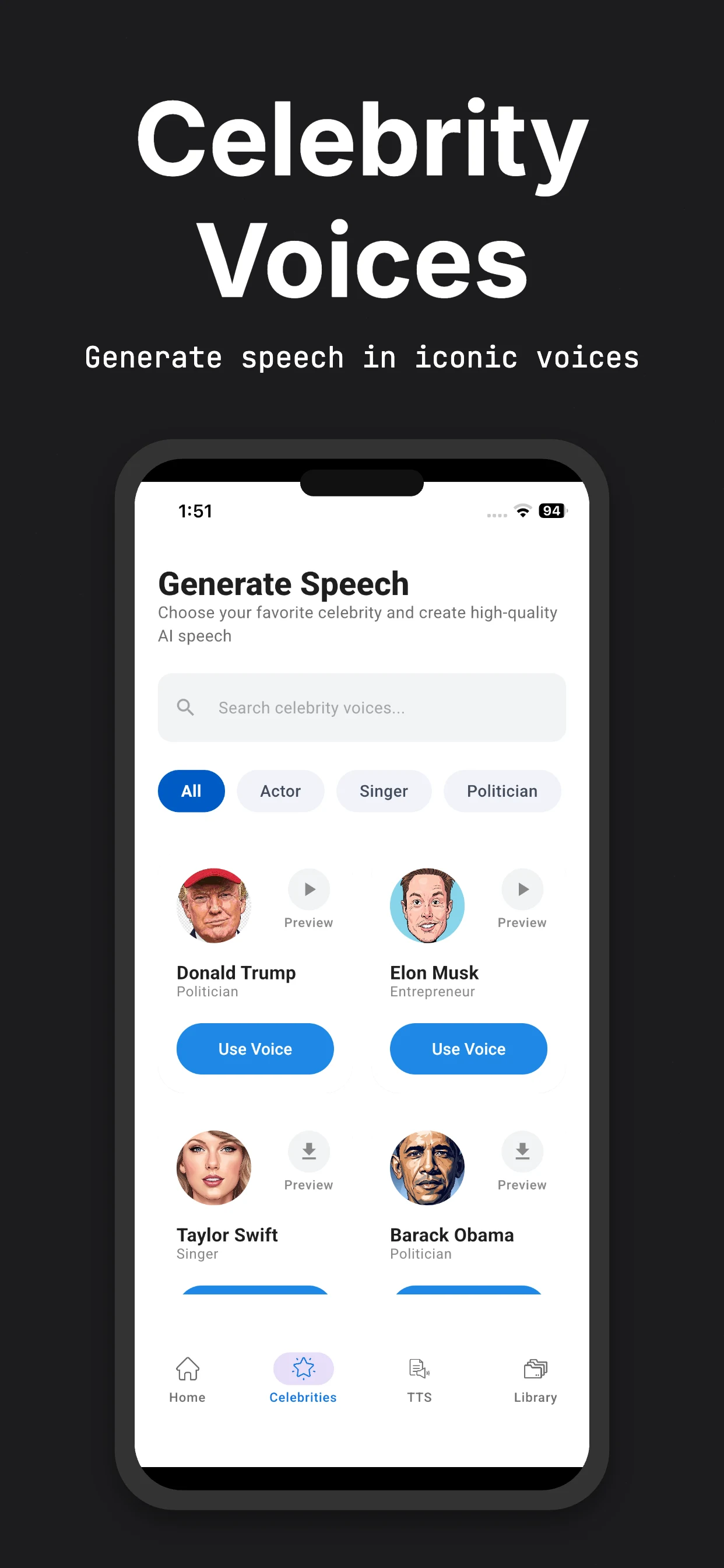 Fish Labs : AI Audio Clone TTS screenshot