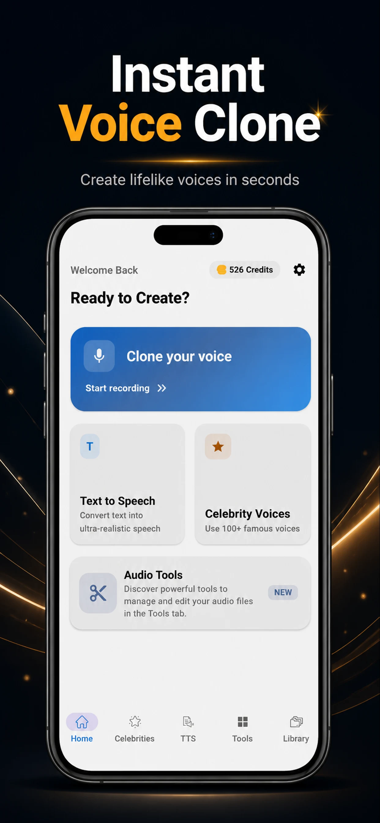 Fish Labs : AI Audio Clone TTS screenshot